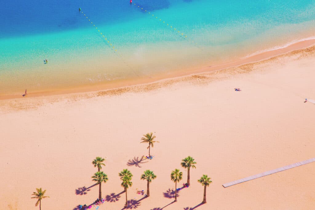 Las Teresitas Beach in Tenerife Island