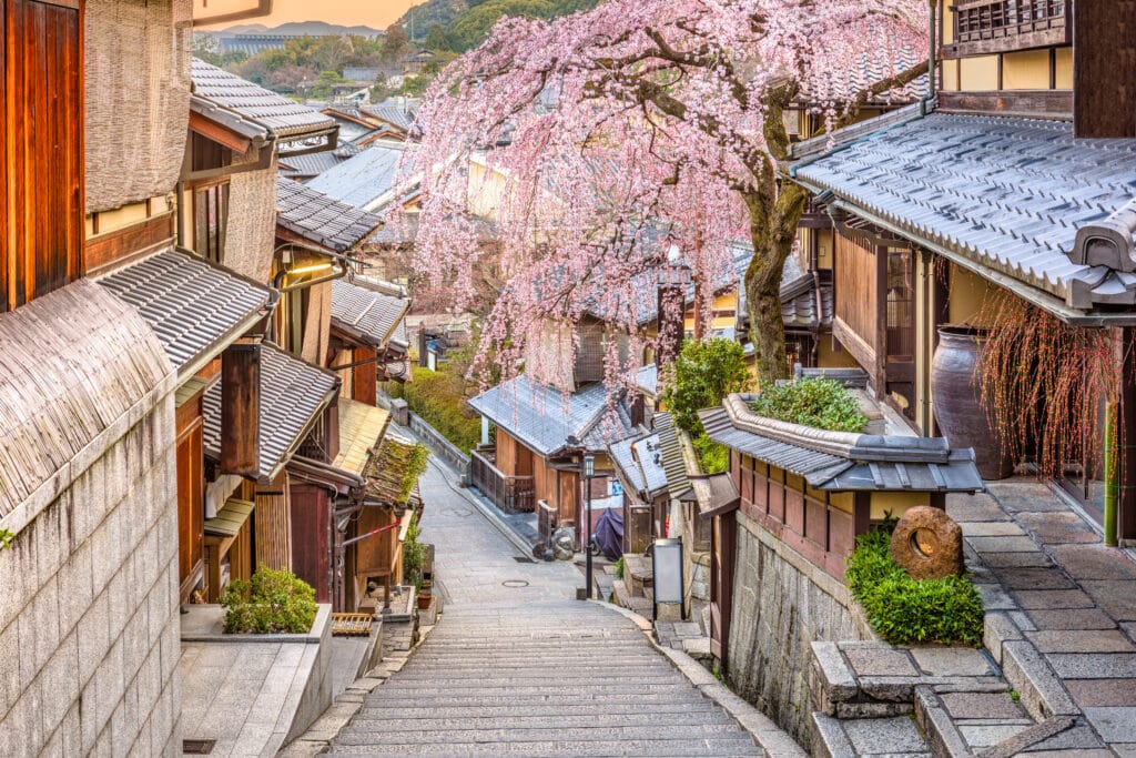 Spring in the Historic Higashiyama Ward of Kyoto, Japan